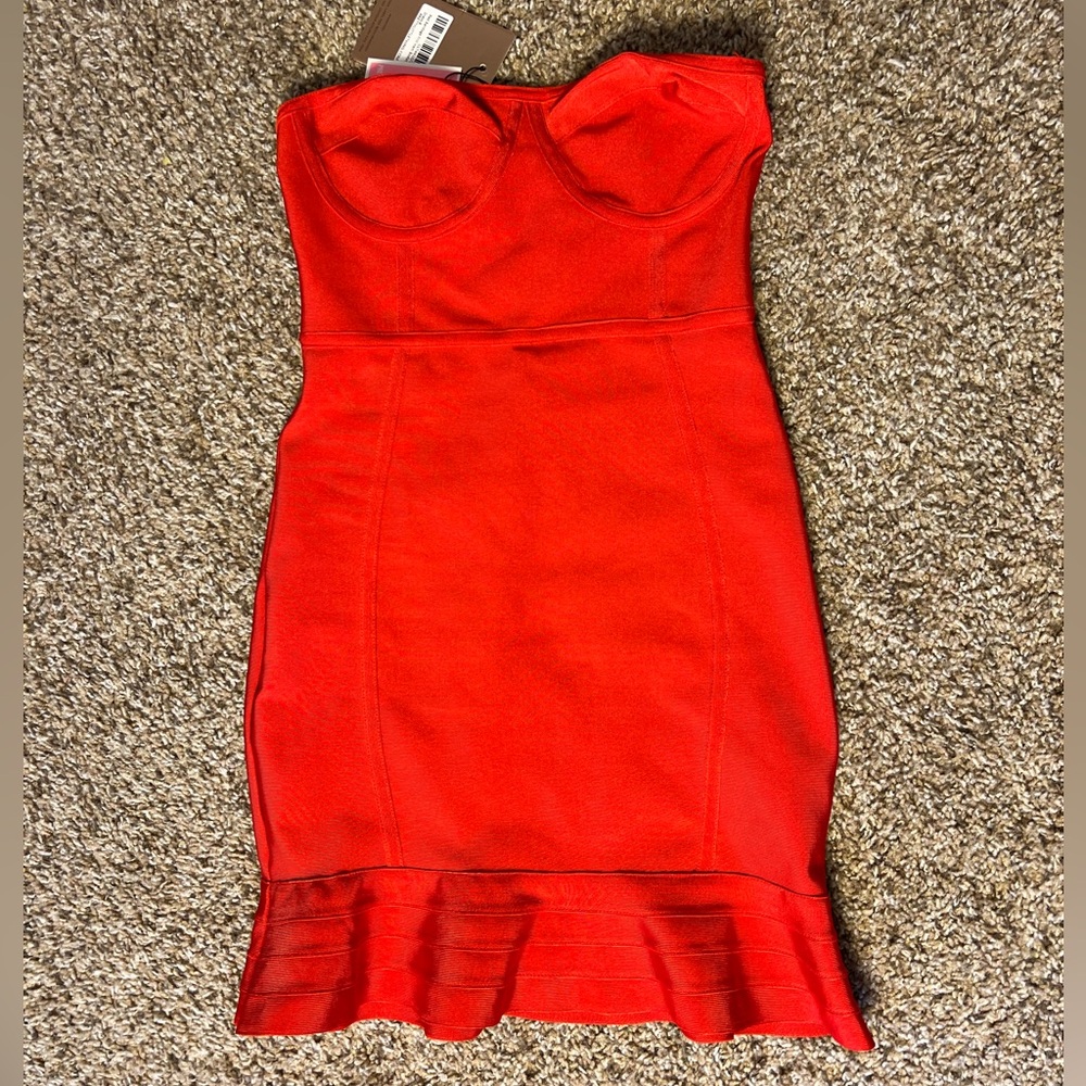 Red bandage Bodycon dress